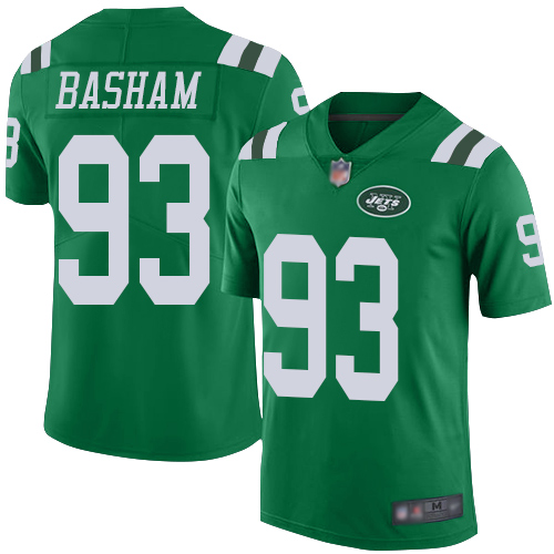 New York Jets Limited Green Men Tarell Basham Jersey NFL Football #93 Rush Vapor Untouchable->new york jets->NFL Jersey